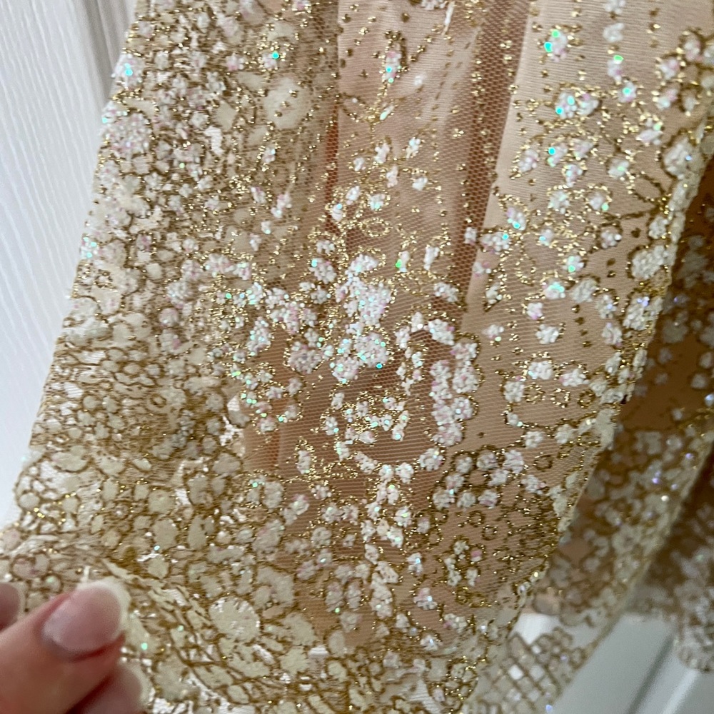 Women's Rhinestone Romper - Picture 2 of 3
